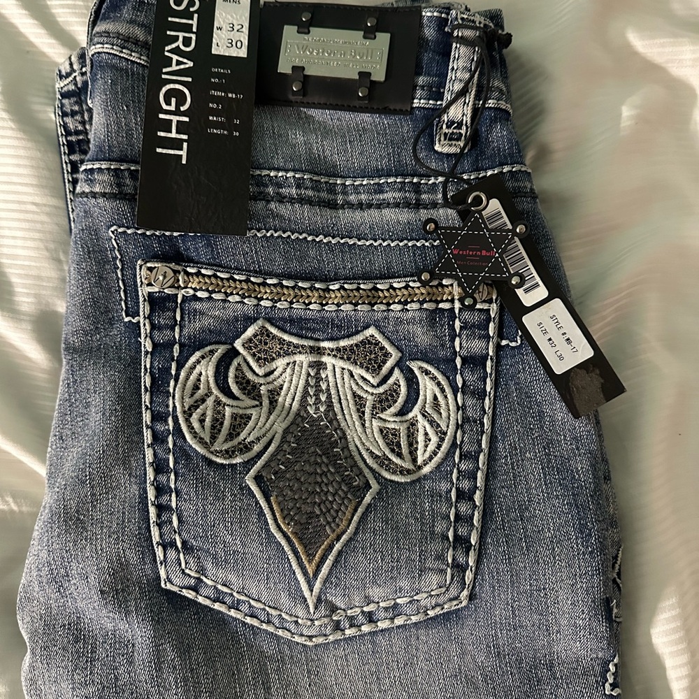 Western Bull Men's Straight Cut Jeans